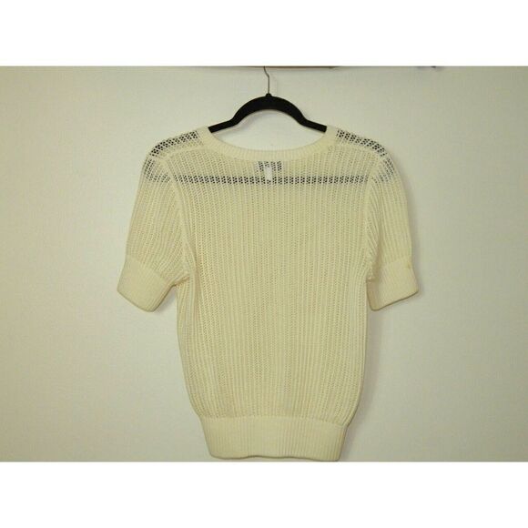 & Other Stories Sweater Ivory‎ Open Crochet Open Knit Women Size Small - Picture 4 of 8